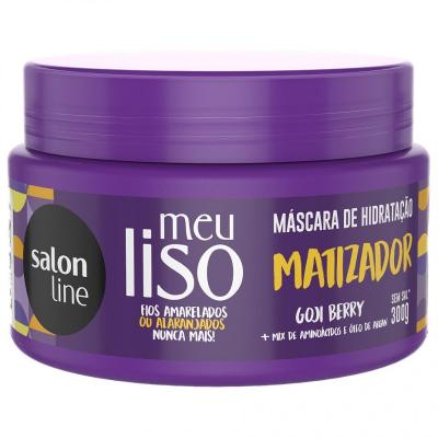 MÁSCARA MATIZADORA MEU LISO LOIRO MATIZADO SALON LINE 300G
