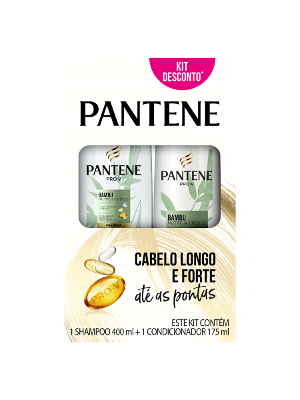 Kit Pantene Bambu Shampoo 400ml + Condicionador 175ml