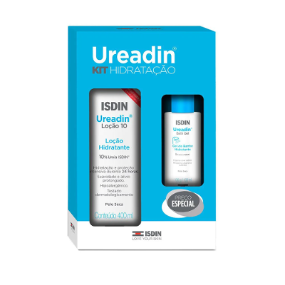Kit Isdin Ureadin Loção Hidratante 400ml + Gel de Banho Hidratante 100ml