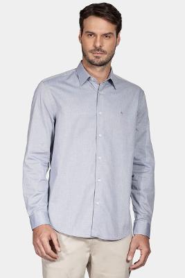 Camisa Aramis Manga Longa  Regular Azul Jeans