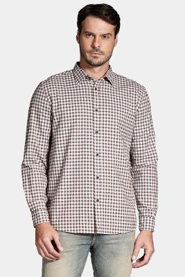 Camisa Aramis Manga Longa Regular Off White Com Ferrugem