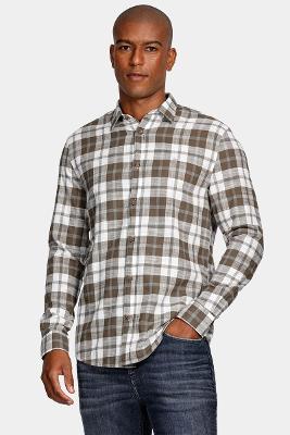 Camisa Aramis Manga Longa  Slim Xadrez Green Verde Com Cinza