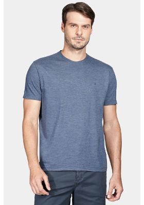 Camiseta Aramis 1/2 Malha Fil a Fil Azul Neblina