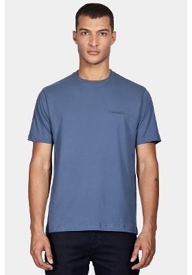 Camiseta Aramis Manga Curta Aramis Duplo Azul Aluminio