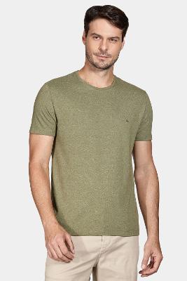Camiseta Aramis Malha Abstrat Verde Oliva