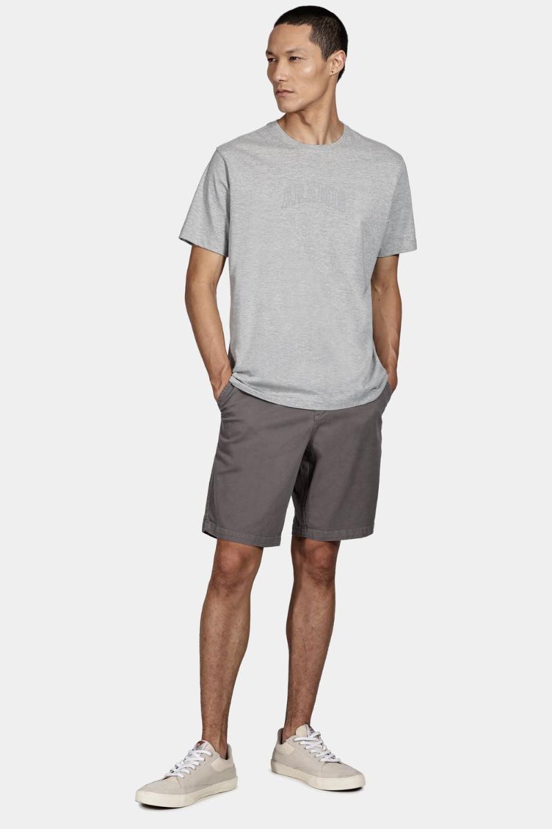 Camiseta Aramis Manga Curta Aramis Outline Cinza Mescla - 2