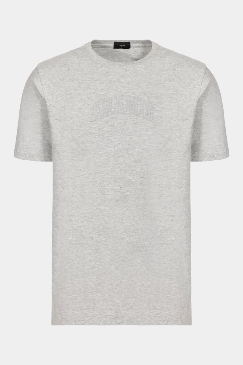 Camiseta Aramis Manga Curta Aramis Outline Cinza Mescla - 5