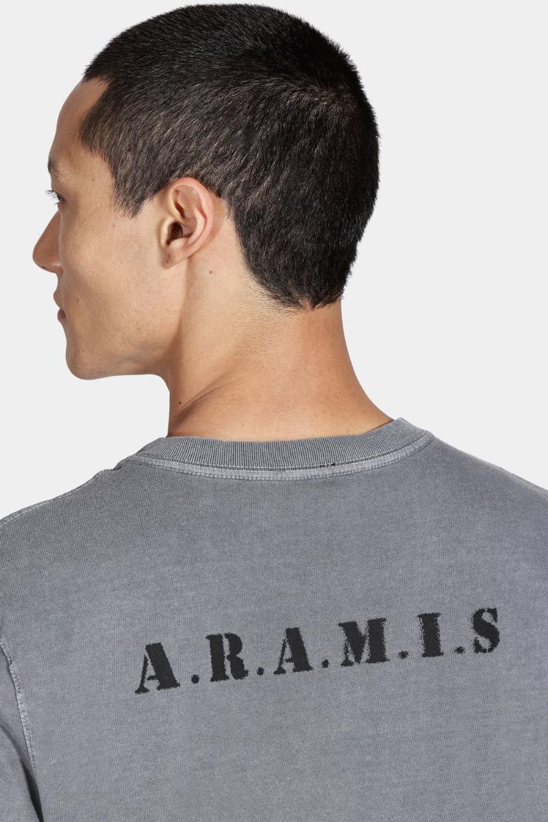 Camiseta Aramis Manga Curta Military Cinza Grafite - 3