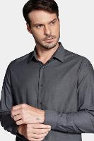 Camisa Aramis Manga Longa  Regular Algodão Egípcio Grafite - 5