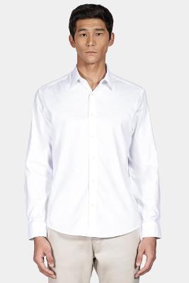 Camisa Aramis Manga Longa  Regular Algodão Egípcio Branco