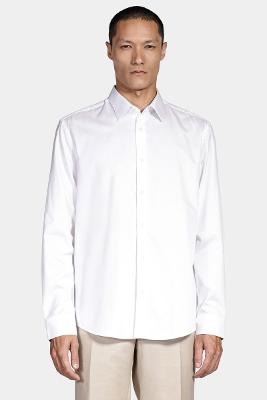 Camisa Aramis Manga Longa  Regular 100 Maquinetada Branco