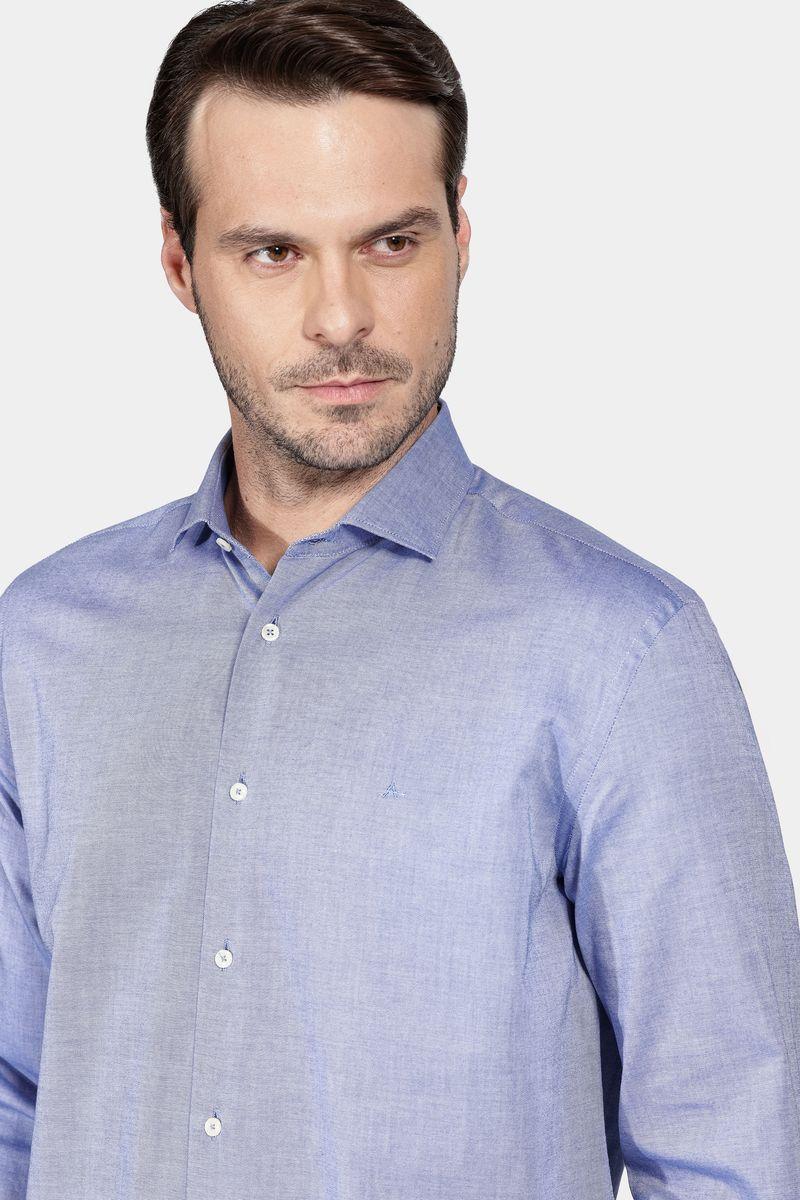 Camisa Aramis Manga Longa Cosmo Regular Oxford Azul - 3