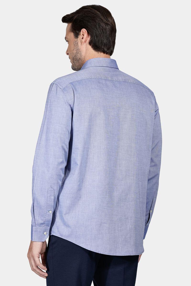 Camisa Aramis Manga Longa Cosmo Regular Oxford Azul - 4