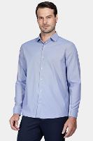 Camisa Aramis Manga Longa  Regular Tech Flex Falso Liso Azul - 1