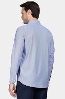 Camisa Aramis Manga Longa  Regular Tech Flex Falso Liso Azul - 3