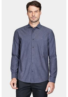 Camisa Aramis Slim Actually Liso Marinho