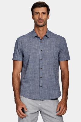Camisa Aramis Slim Algodão Fine Marinho