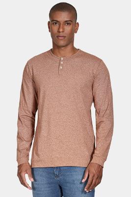 Camiseta Aramis Manga Longa Moline Portuguesa Caramelo