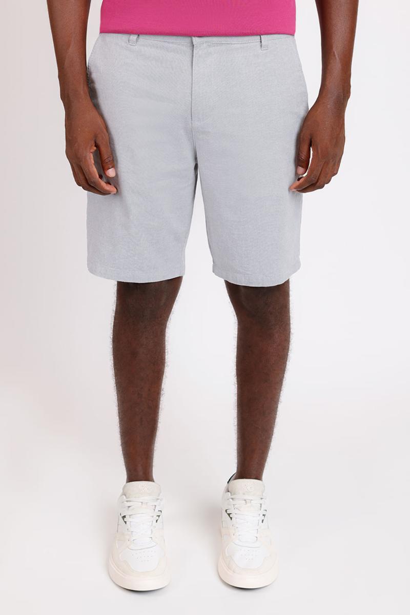 Bermuda Chino Cotton Cinza - 1