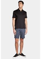 Polo Aramis Manga Curta Malha Dupla Pima Preto - 2