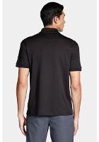 Polo Aramis Manga Curta Malha Dupla Pima Preto - 4