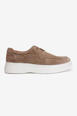 Mocassim de Amarrar Camurça Xl Bege