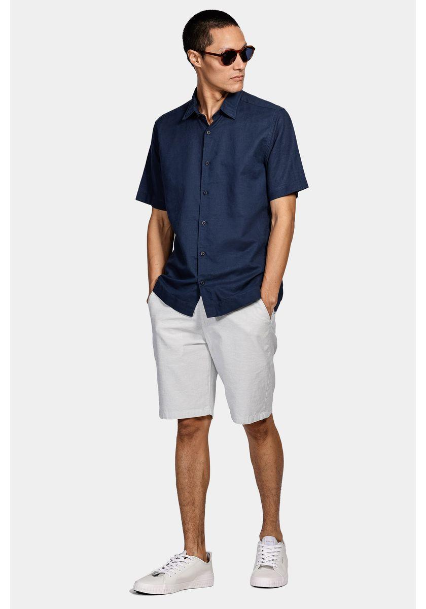 Camisa Aramis Manga Curta Regular Linho Martinelli Marinho - 2