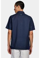 Camisa Aramis Manga Curta Regular Linho Martinelli Marinho - 3