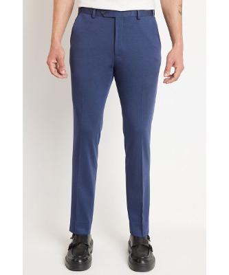Calça Alfaiataria Cós Ajustável Marinho