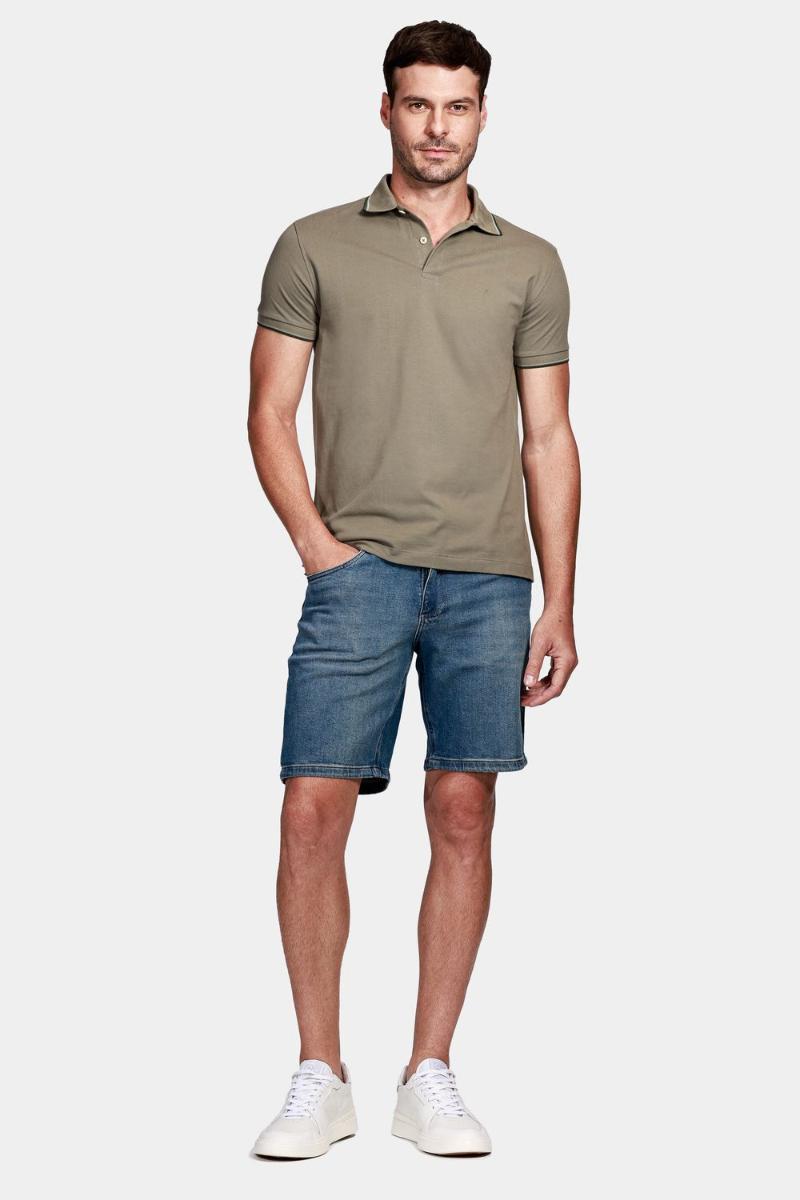 Polo Aramis Básica Verde Militar - 2