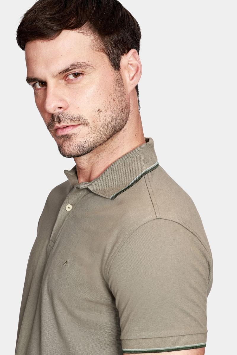 Polo Aramis Básica Verde Militar - 3