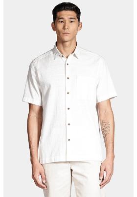 Camisa Aramis Manga Curta Regular Com Bolso Off White