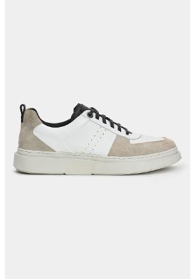 Tênis de Couro Dare Class Off White Com Preto