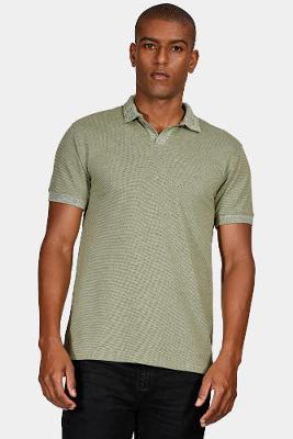 Polo Aramis Piquet Linum Duplo Verde Oliva