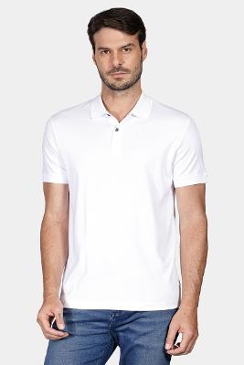 Polo Interlock Pima Branco