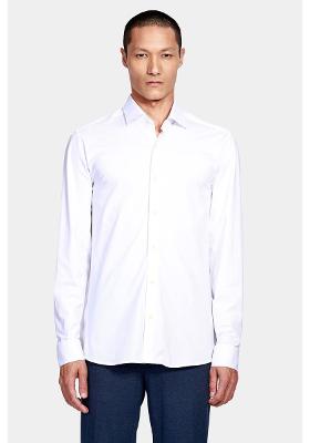 Camisa Aramis Manga Longa Slim Cetim Fio 120/2 Branco