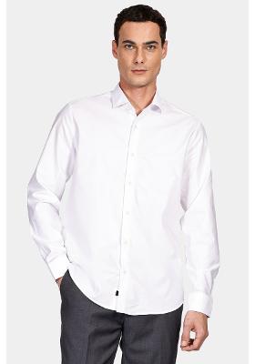 Camisa Aramis Manga Longa Slim Sarja Pima Stretch Branco