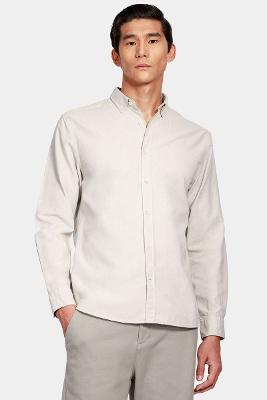 Camisa Manga Longa Move Slim Oxford Button-Down Planalto Cáqui