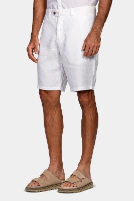 Bermuda Alfaiataria Linho Off White
