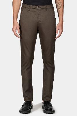 Calça Aramis Color Chino Clássica Verde Militar