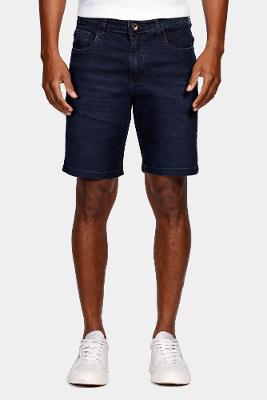 Bermuda Aramis Jeans Blue Sobretinta Azul Escuro