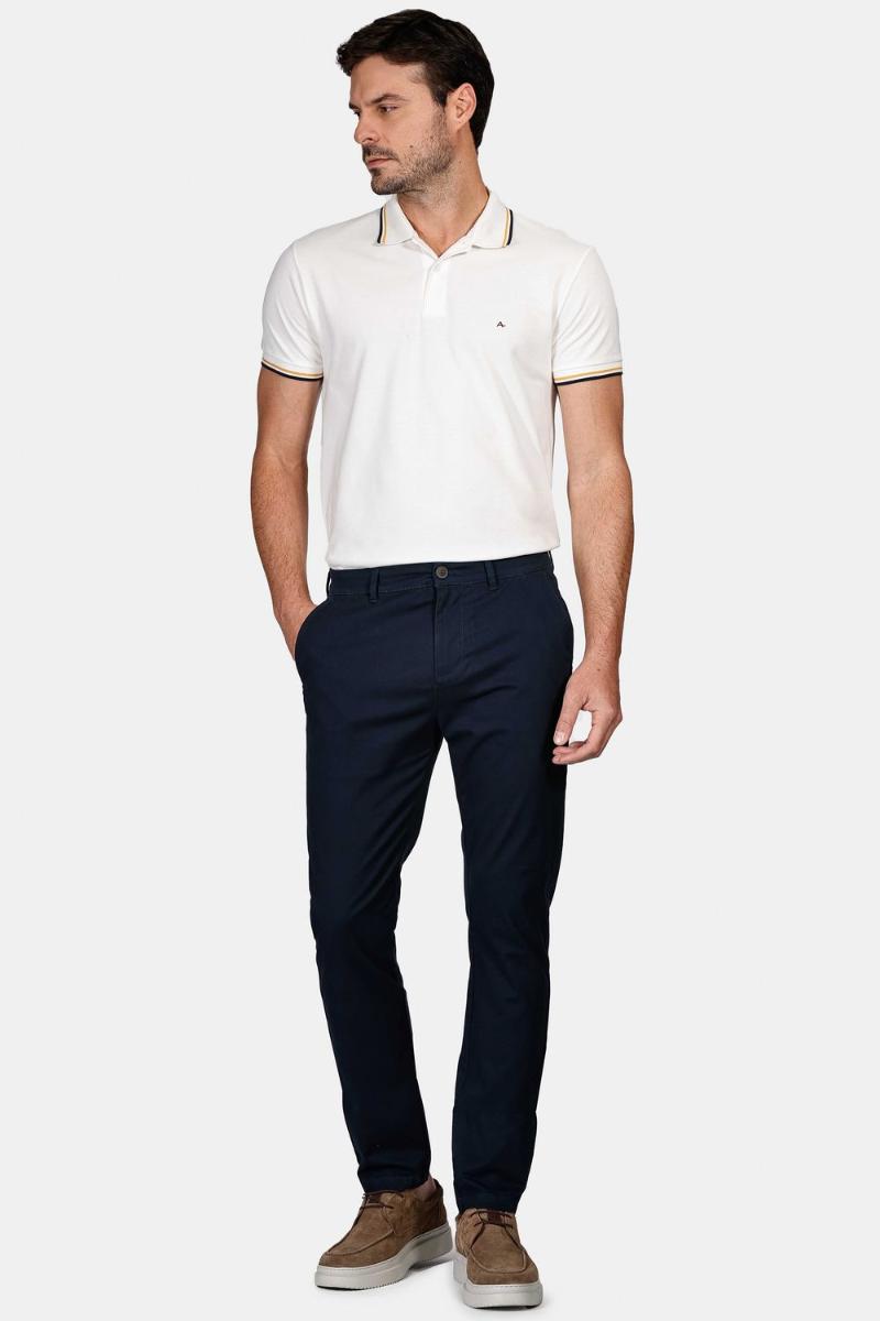 Calça Aramis Chino Sarja Marinho - 2