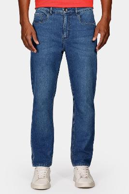 Calça Aramis Jeans Slim Média Vintage Azul Médio