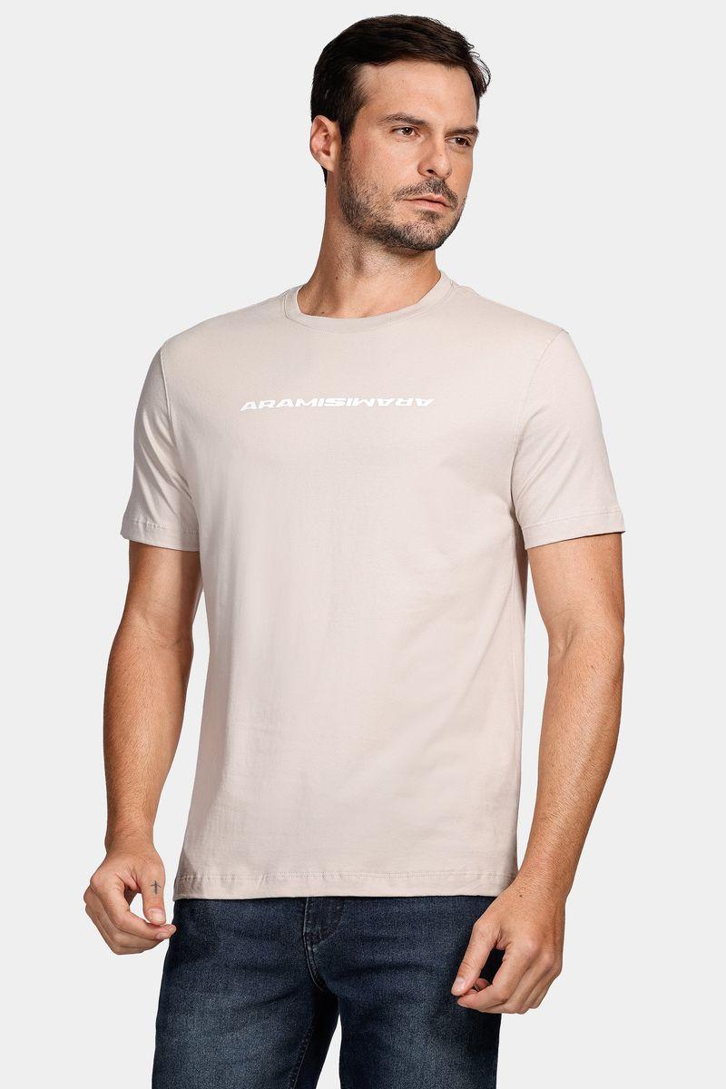 Camiseta Aramis Bold Espelhado Cáqui Pedra - 1