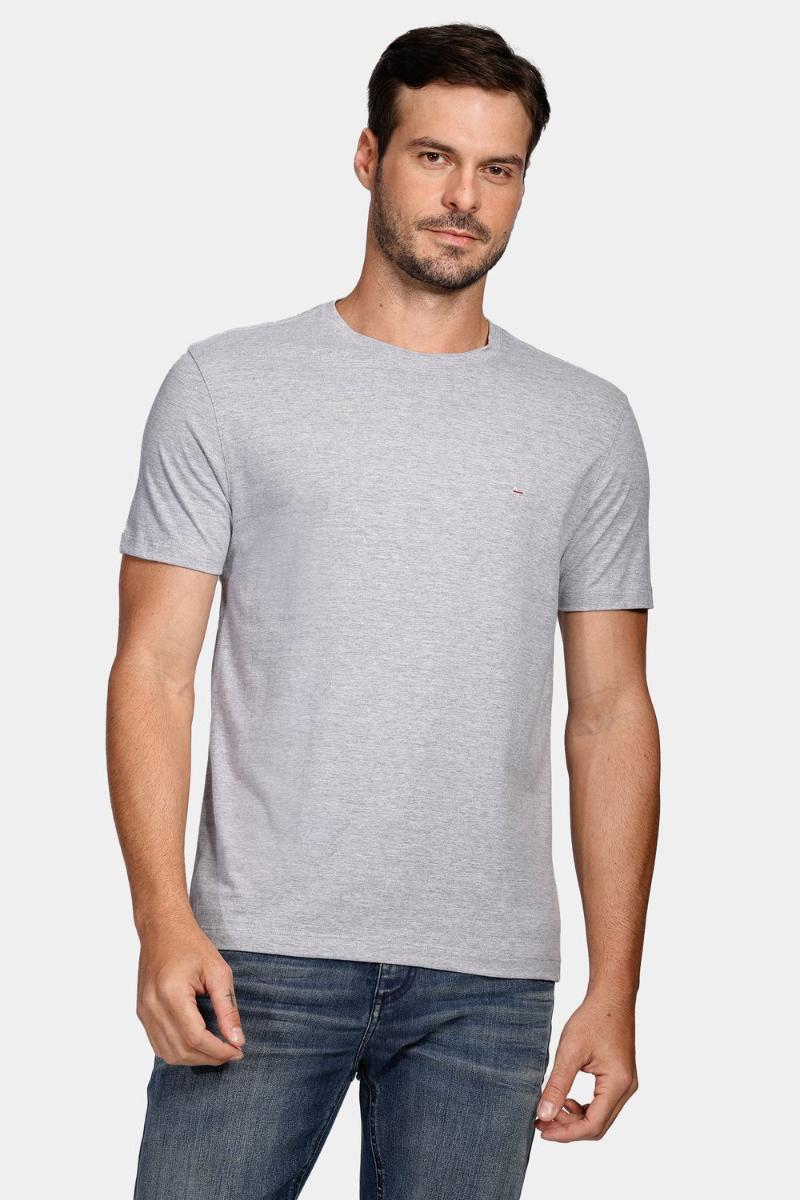 Camiseta Aramis Básica Cinza Mescla - 1