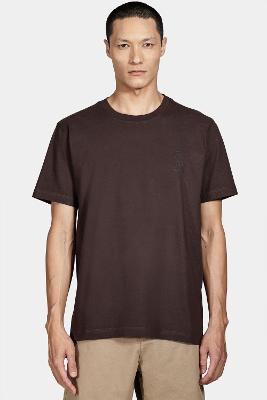 Camiseta Manga Curta Aramis Preppy Marrom Café