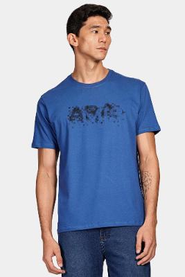 Camiseta Aramis Pixel Fade Azul Royal