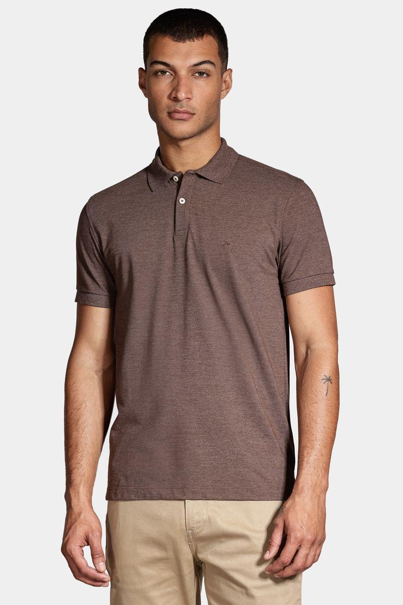 Polo Aramis Piquet Mescla Marrom Café - 1