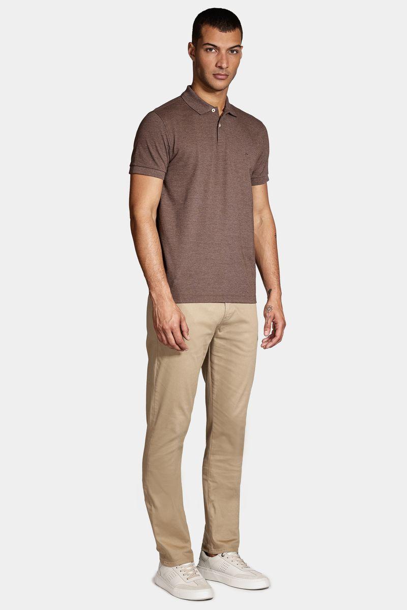Polo Aramis Piquet Mescla Marrom Café - 2