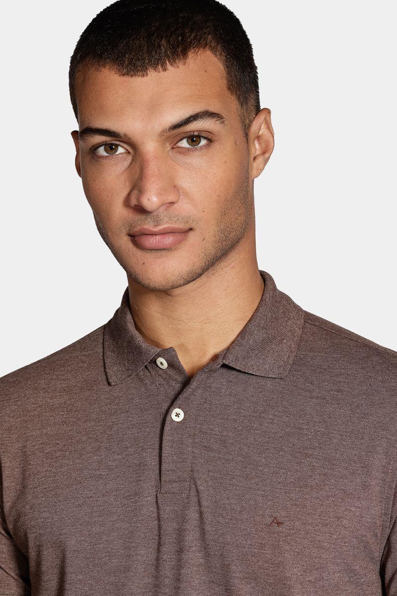 Polo Aramis Piquet Mescla Marrom Café - 3